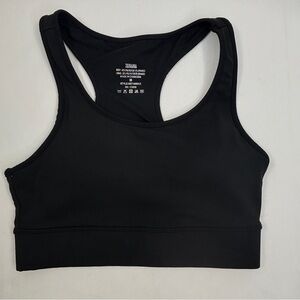 Zenana Sports Bra Black Racerback Padded Women's Size Medium